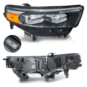 Faro Explorer 20-24 Led c/luz de dia filo cromo der.