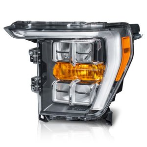 Faro F150 Lobo 21-23 Led Lariat cromo izq.