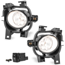 Load image into Gallery viewer, Kit Faros de niebla Np300 Frontier 17-20 con filo cromo, cables, switch oem y focos H11