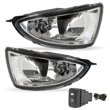 Load image into Gallery viewer, Kit faros de niebla Civic sedan 04-05 c/arnes, switch oem y focos H8