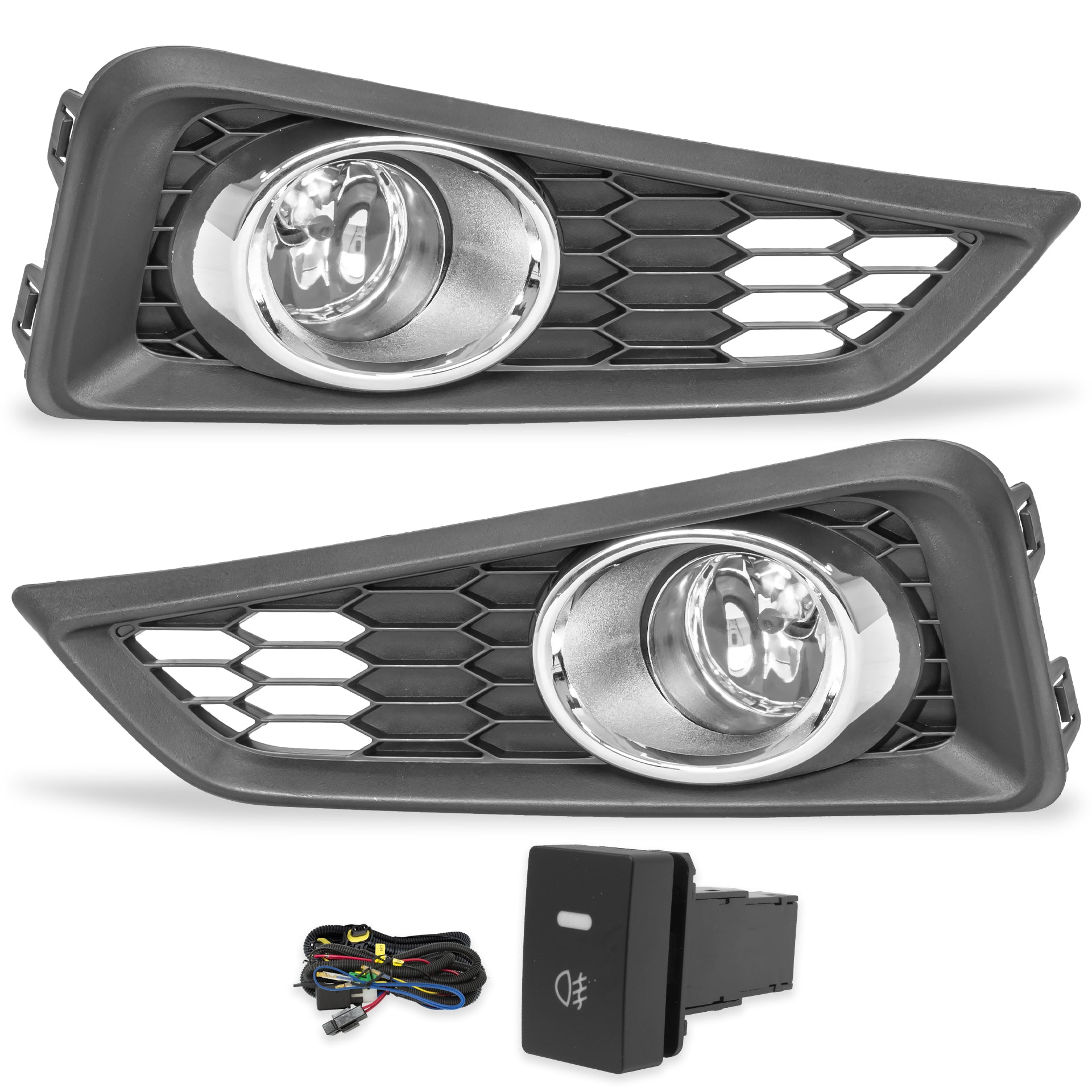 Faros de niebla City 14-17 c/arnes switch oem y focos