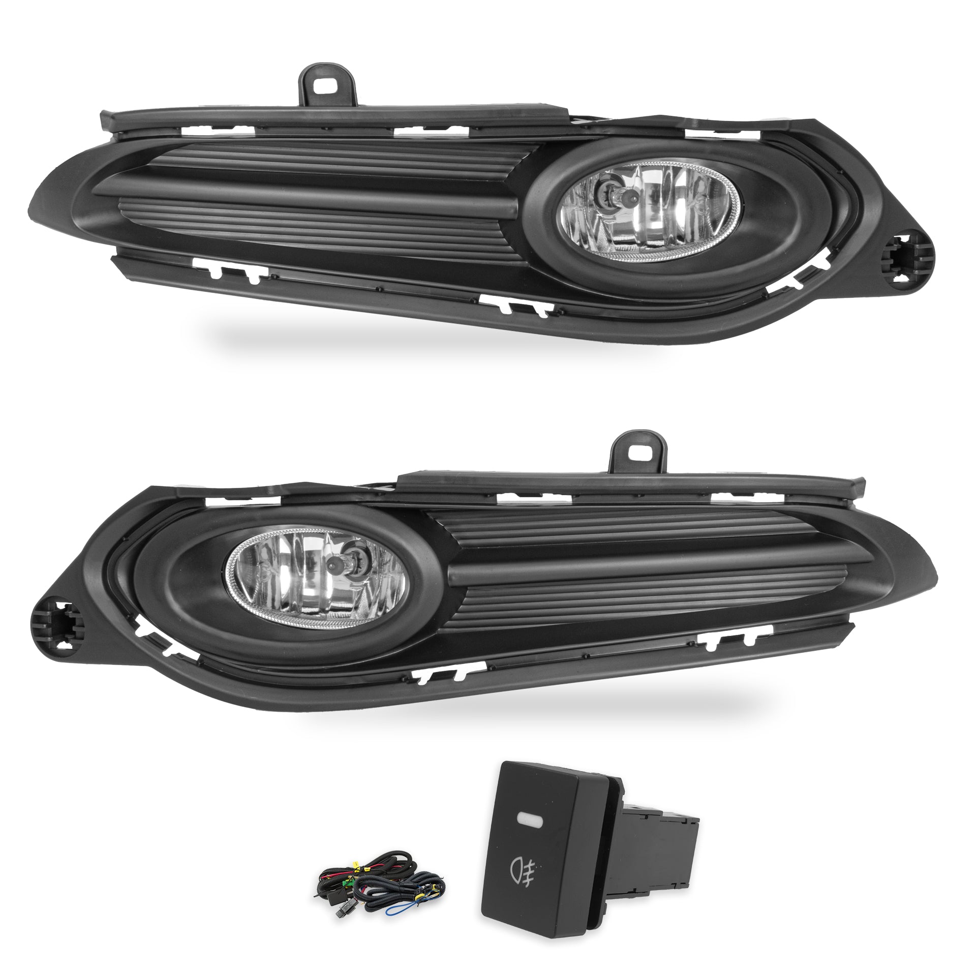 Faros de niebla HR-V 15-18 c/aro ngo. c/arnes, switch oem y focos