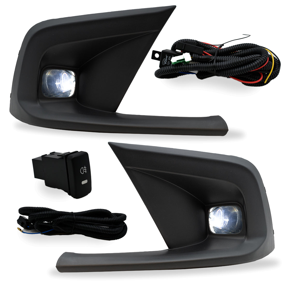 Faros de niebla Civic 22-24 c/arnes switch oem y focos Led