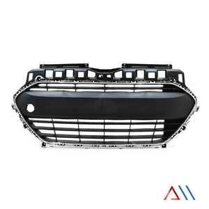 Parrilla Grand i10 15-17 c/mold. cromo central