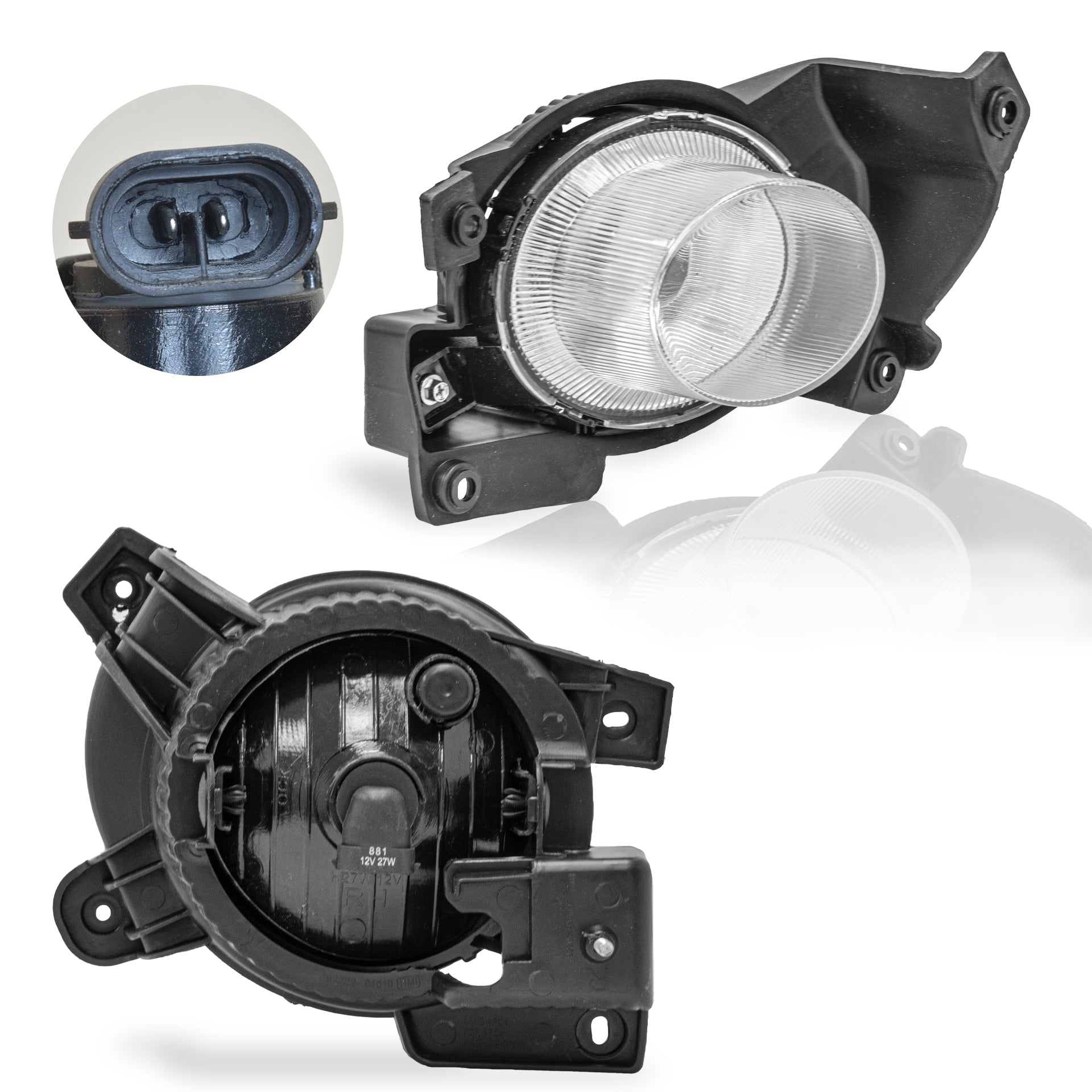 Faro niebla Grand i10 15-17 sedan c/base c/foco der.