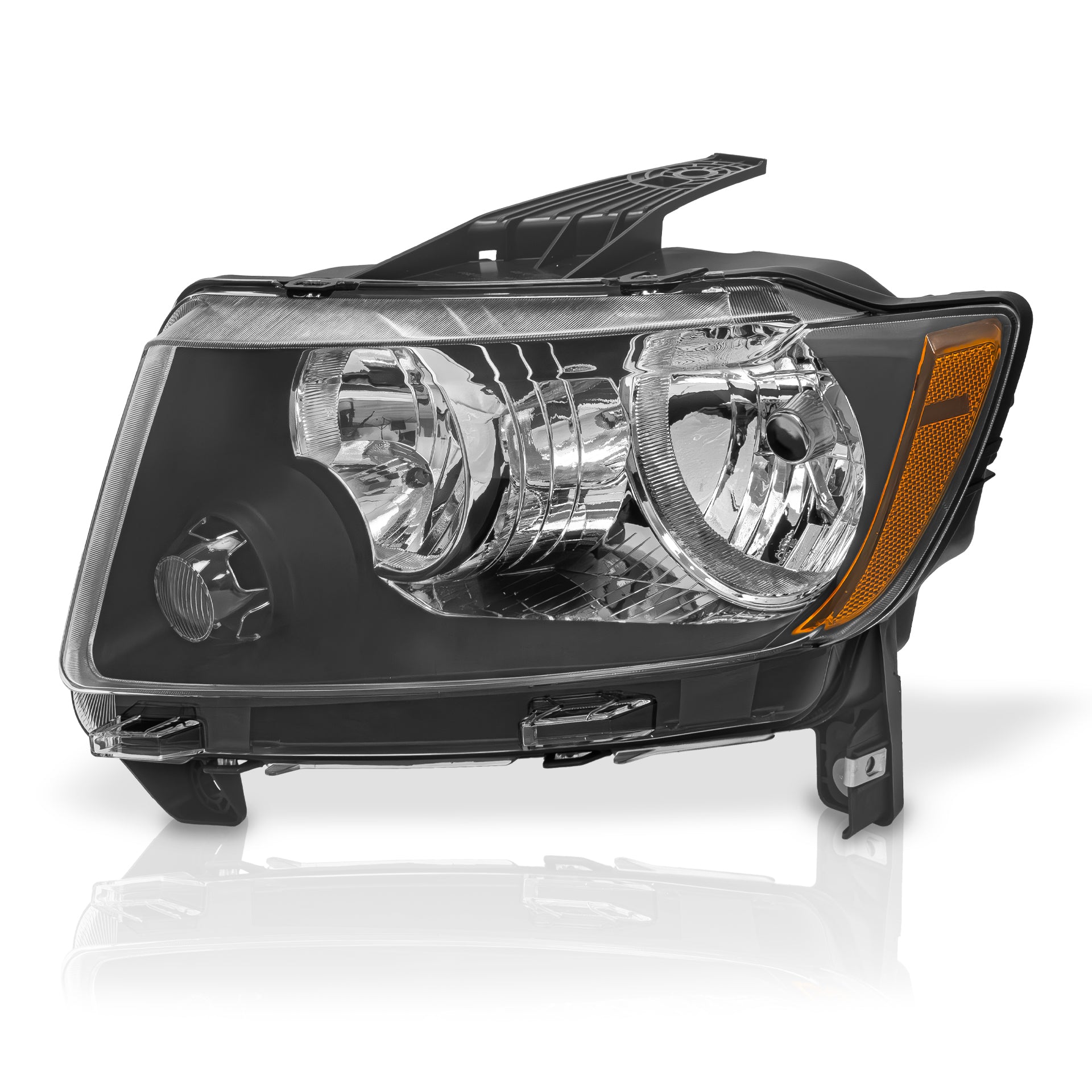 Faro Grand Cherokee 11-13 , Jeep compass 11-17 negro izq.
