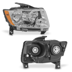 Faro Grand Cherokee 11-13 , Jeep compass 11-17 cromo der.
