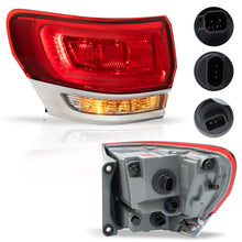 Load image into Gallery viewer, Calavera Grand Cherokee 14-21 LED filo cromo izquierda