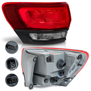 Calavera Grand Cherokee 14-21 LED filo negro izquierda