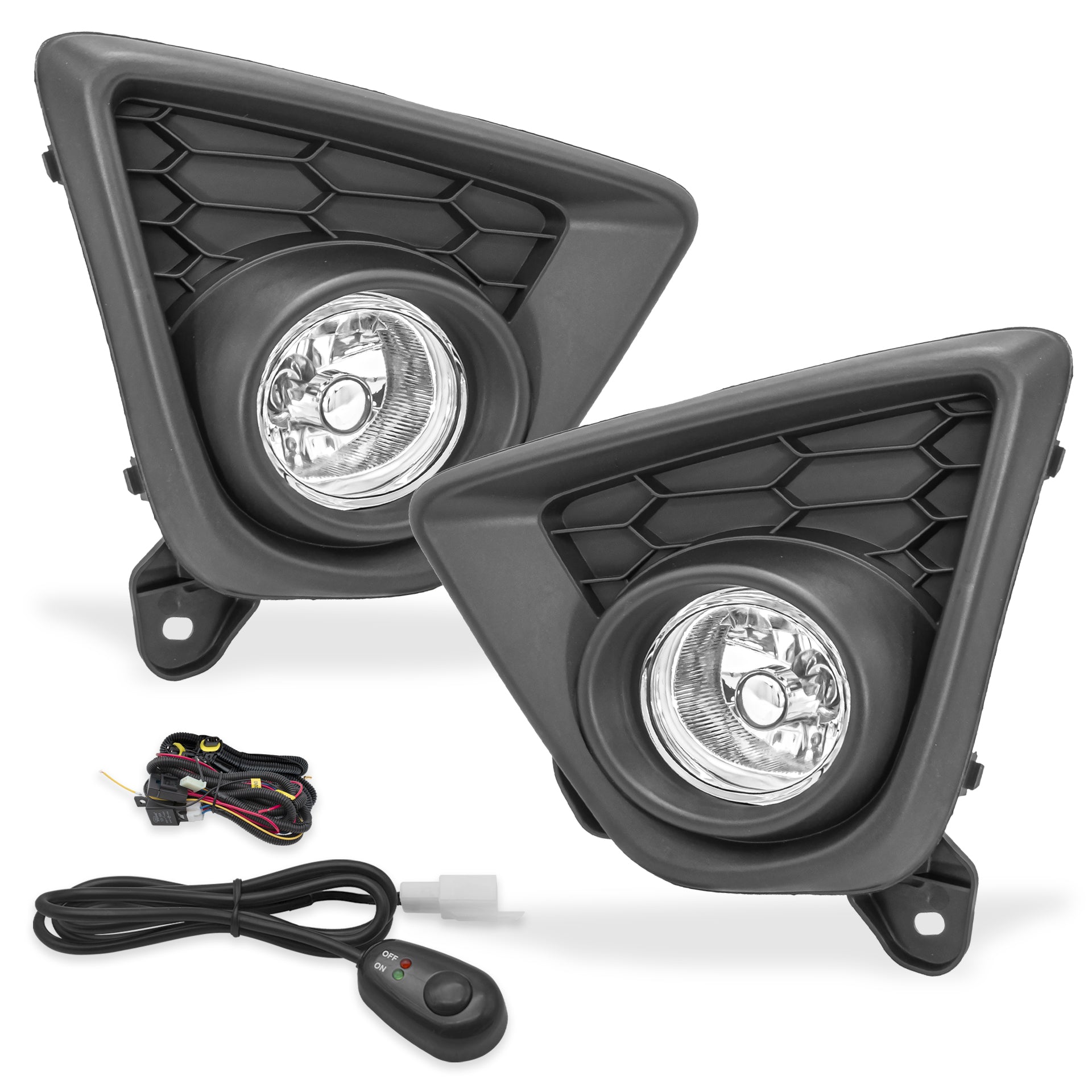 Faros de niebla MZ CX5 13-15 c/arnes switch univ. y focos