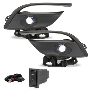 Faros niebla MZ 3 17-19 c/arnes switch univ. y focos Led