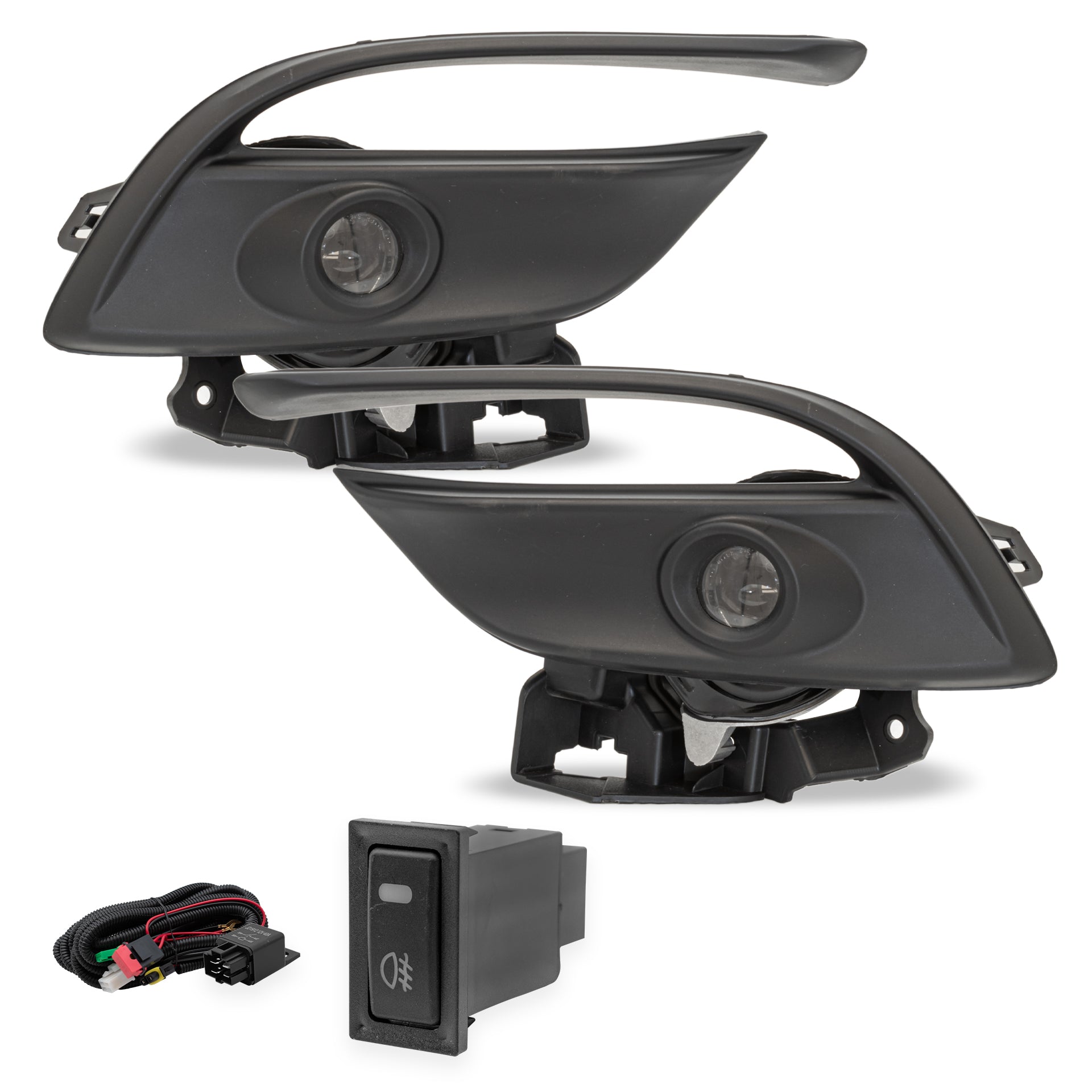 Faros niebla MZ 3 17-19 c/arnes switch univ. y focos Led
