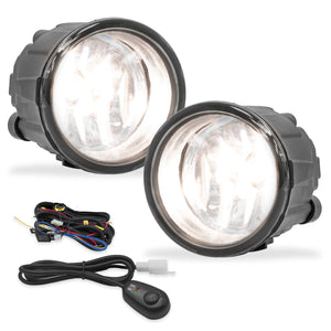 Faros de niebla Xtrail 08-10 c/arnes switch univ. y focos