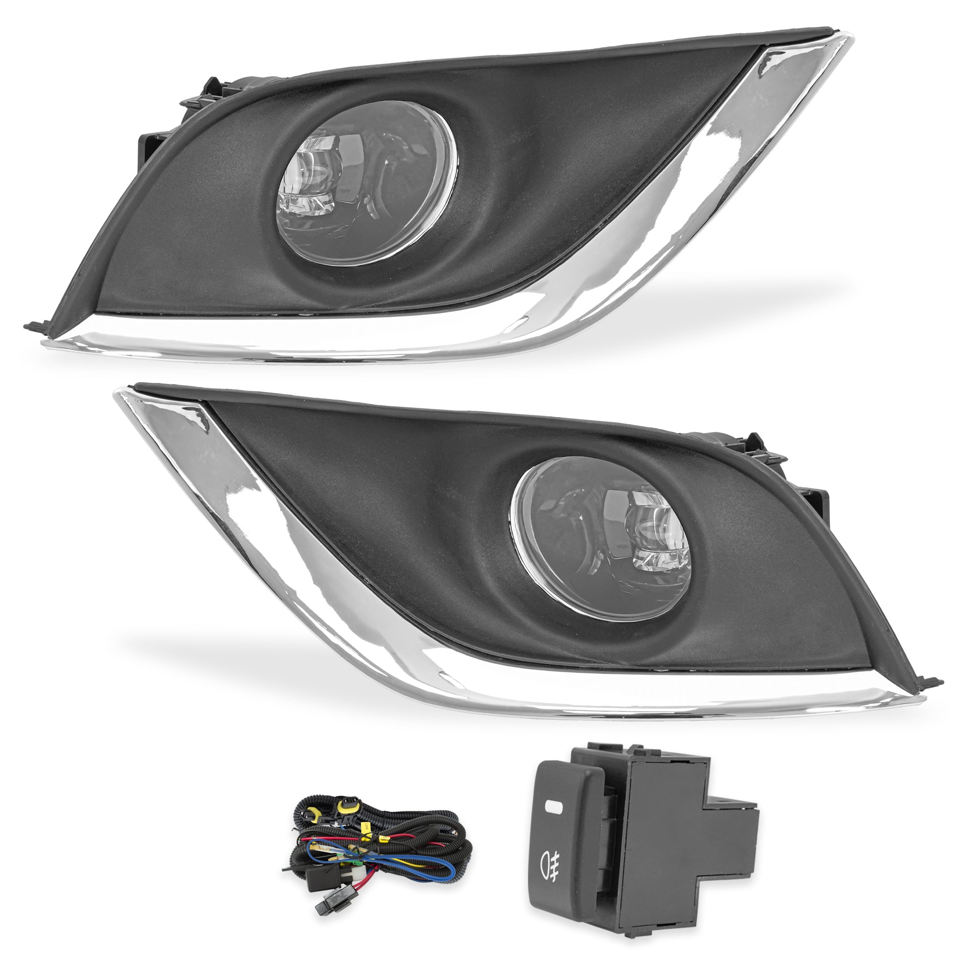 Faros de niebla Versa 15-18 c/arnes switch oem y focos  Led