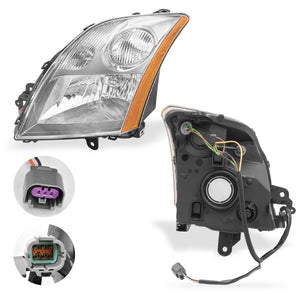 Faro Sentra 07-10 c/arnes filo negro izquierdo