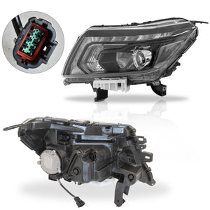 Faro Frontier 16-20 Full Led negro izq.