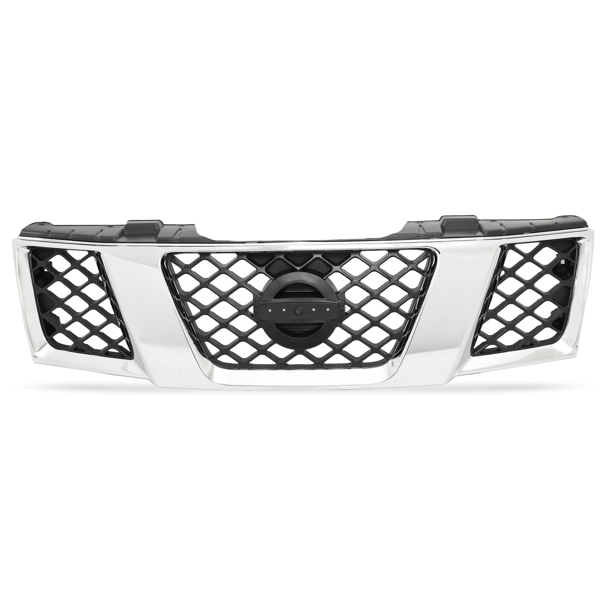 Parrilla frontier 09-19 le/s/se/comfort/premium/ luxury/nismo off-road/pro-4x/desert runner l4/v6 4/6 cilindros 2.4/2.5/4.0l 2/4 puertas moldura cromada