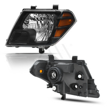 Cargar imagen en el visor de la galería, Faros Frontier 09-15 Pro Crew Cab 4x2 Pro Crew Cab 4x4 V6 Se, Le fondo negro performance