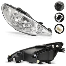 Cargar imagen en el visor de la galería, Faro Peugeot 206 03-09 doble as der.