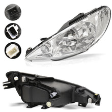 Cargar imagen en el visor de la galería, Faro Peugeot 206 03-09 doble as izq.