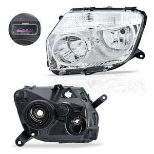 Faro Duster 13-16 cromo izq.