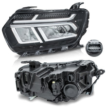 Load image into Gallery viewer, Faro Duster 25-26 c/luz de dia, c/foco Led filo cromo izq.