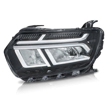 Load image into Gallery viewer, Faro Duster 25-26 c/luz de dia, c/foco Led filo cromo izq.