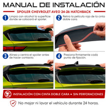 Cargar imagen en el visor de la galería, Spoiler aleron de Aveo 24-25 Hacth volver