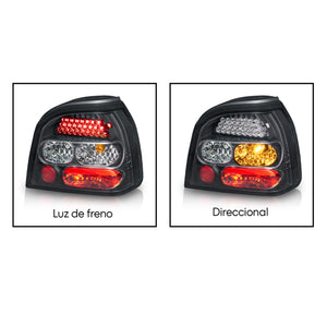 Calaveras Golf 93-99 Led negras