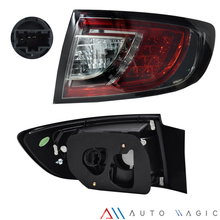 Cargar imagen en el visor de la galería, Calaveras Mazda 3 sedan 03-08 negras Performance