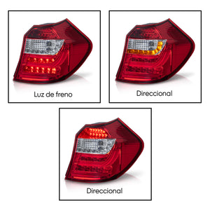 Calaveras Bmw Serie 1 04-11 LED rojas Performance