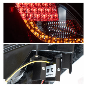 Calaveras Peugeot 207 98-07 LED negras Performance