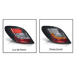 Calaveras Peugeot 207 98-07 LED negras Performance