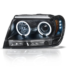 Cargar imagen en el visor de la galería, Faros Cherokee 99-04 c/lupa y ojo de angel Performance