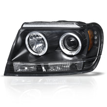 Cargar imagen en el visor de la galería, Faros Cherokee 99-04 c/lupa y ojo de angel Performance