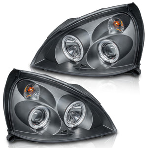 Faros Clio Platina 03-08 c/lupa y ojo de angel Performance