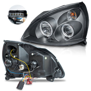 Faros Clio Platina 03-08 c/lupa y ojo de angel Performance