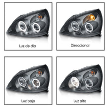 Cargar imagen en el visor de la galería, Faros Clio Platina 03-08 c/lupa y ojo de angel Performance