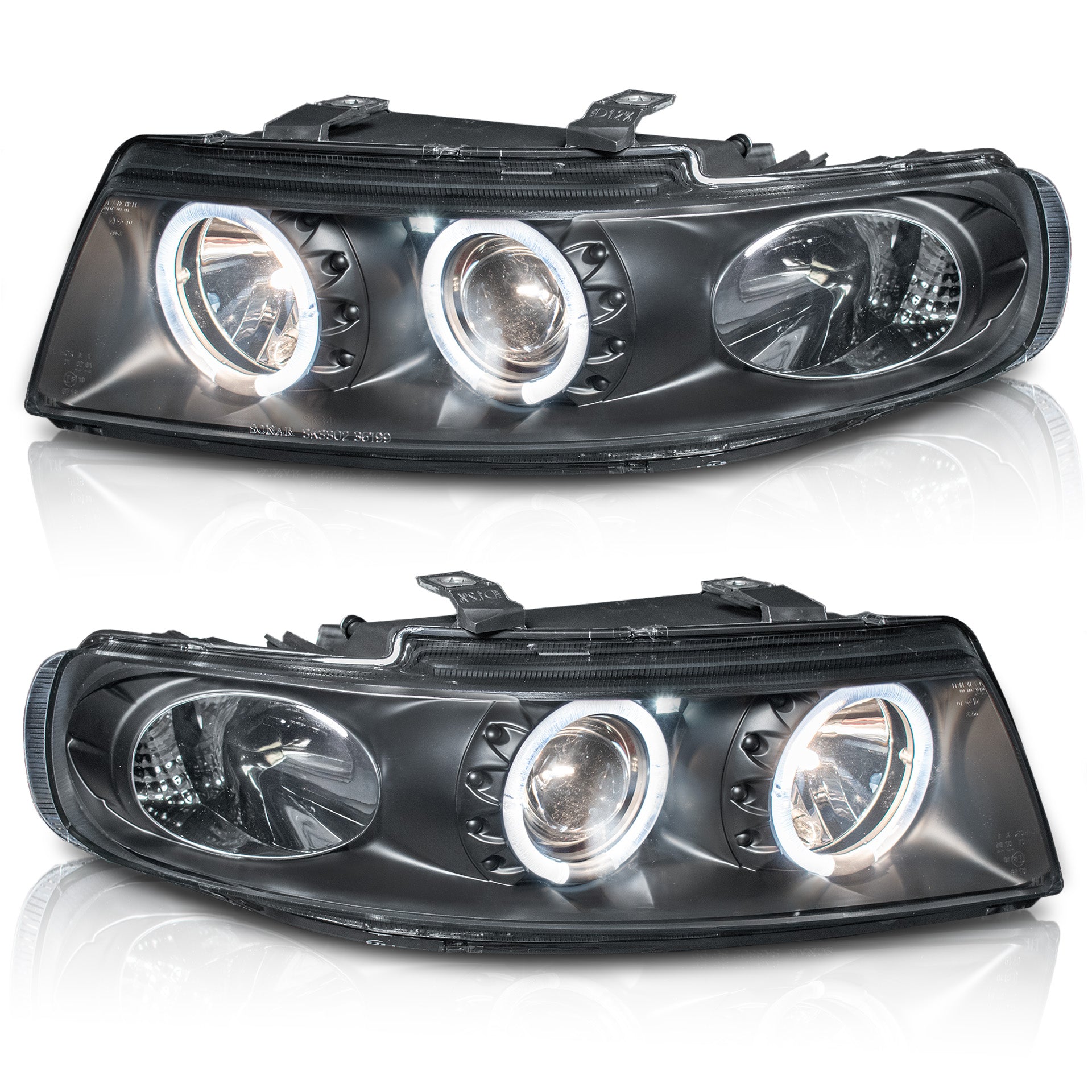 Faros Leon 99-06 c/lupa ojo de ángel Performance