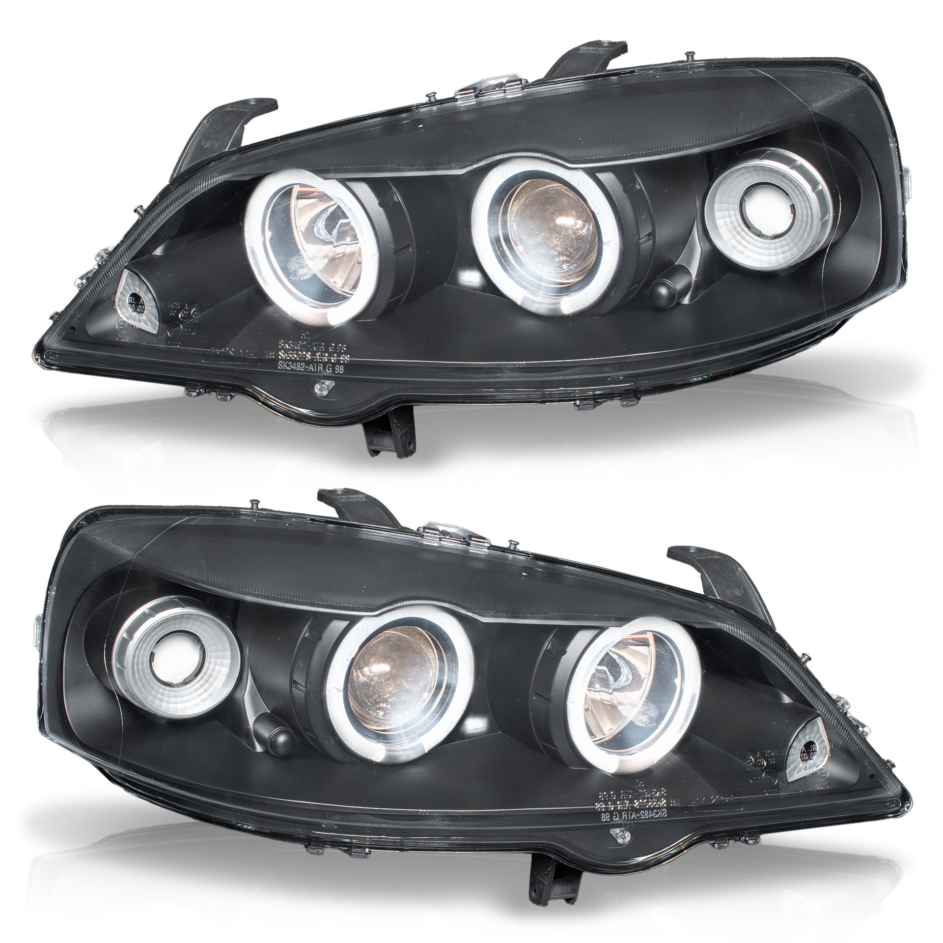 Faros Astra 98-03 c/lupa ojo angel Performance