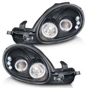 Faros Neon 00-02 c/lupa ojo de ángel Performance