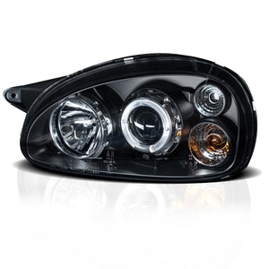 Faros Chevy C1 94-03 c/lupa ojo ángel Performance
