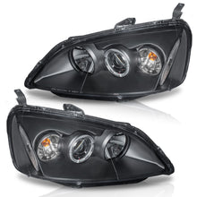 Load image into Gallery viewer, Faros Civic coupe 01-03 c/lupa y ojo de angel