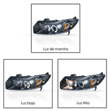 Load image into Gallery viewer, Faros Civic Coupe 06-11 c/lupa y ojo de angel