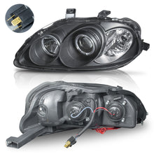 Load image into Gallery viewer, Faros Civic coupe 99-00 c/lupa y ojo de angel