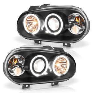 Faros Golf 99-05 c/lupas ojo de angel Performance