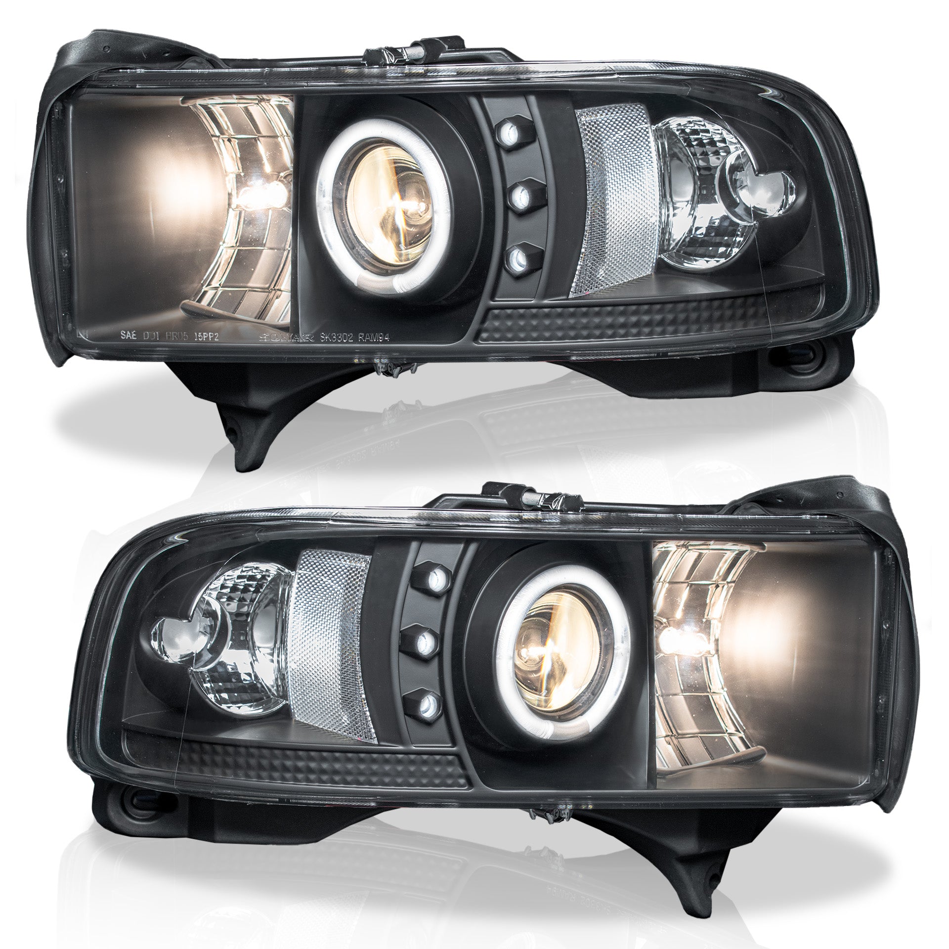 Faros Ram 94-01 c/lupa y ojo de angel