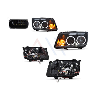 Faros Jetta 99-07 con lupa ojo ángel y faro de niebla Performance