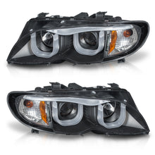Load image into Gallery viewer, Faros Bmw Serie 3 02-05 c/lupa y luz de dia Performance