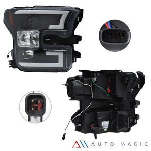 Faros F150/Lobo 16-17 c/lupa tubo LED Performance